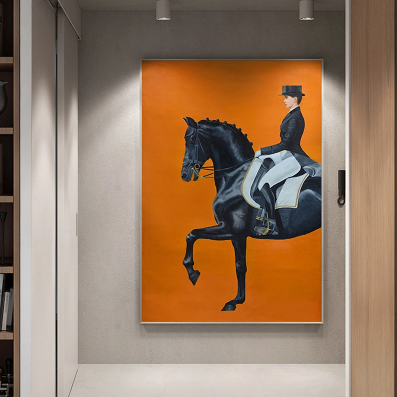 Big Size Poster Print Luxurious Wall Art Pop Saudi Arabia Painting Knight Horse Tableaux for Living Room Hot Sell Cuadros Salon
Big Size Poster Print Luxurious Wall Art Pop Saudi Arabia Painting Knight Horse Tableaux for Living Room Hot Sell Cuadros Salon