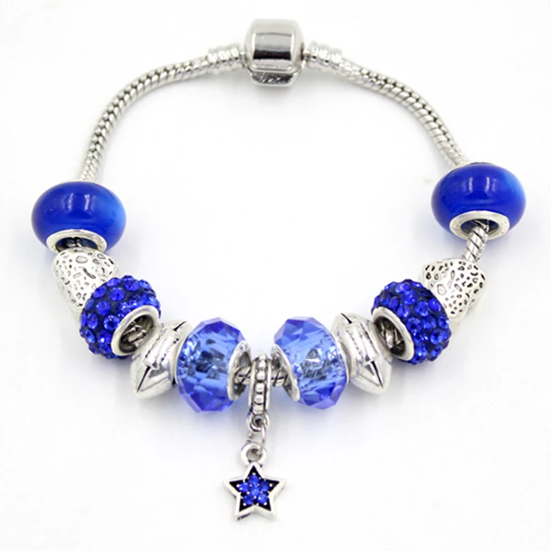 6PCS/Lot Wholesale DIY Sport Football Jewelry European Royal Blue Bead Football Star Charm Bracelets Gift Pulsera Bijoux
6PCS/Lot Wholesale DIY Sport Football Jewelry European Royal Blue Bead Football Star Charm Bracelets Gift Pulsera Bijoux