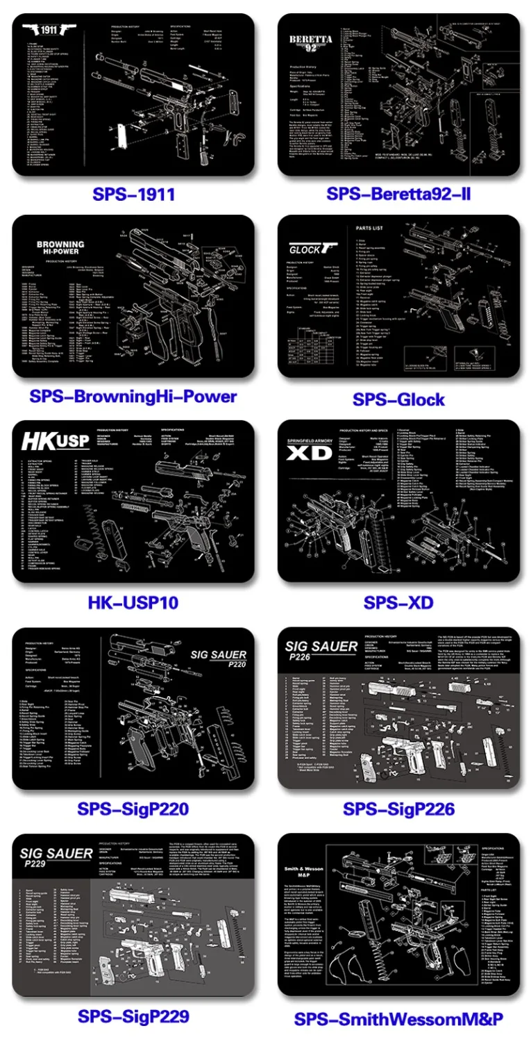 AA Shield Rubber Base Microfiber Cover Mouse Pad The Gun Picture Diagram Printting High Quality Multiple Patterns 43*28CM Part 1
AA Shield Rubber Base Microfiber Cover Mouse Pad The Gun Picture Diagram Printting High Quality Multiple Patterns 43*28CM Part 1