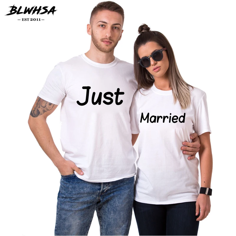 Футболка BLWHSA для мужчин и женщин, модная тенниска с надписью на годовщину, одежда для свадьбы, лето 
Футболка BLWHSA для мужчин и женщин, модная тенниска с надписью на годовщину, одежда для свадьбы, лето