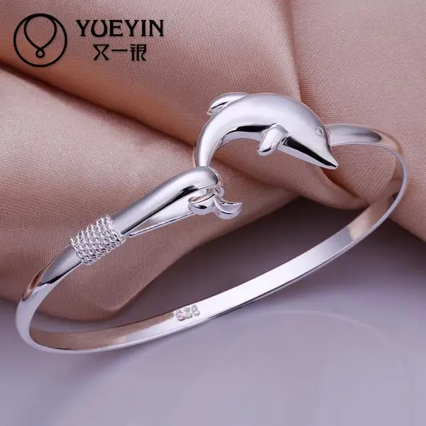 Dolphin shape Classic Animal silver plated bangle for women bracelet Classic Silver Plating Bangle Wholesale Price B178
Dolphin shape Classic Animal silver plated bangle for women bracelet Classic Silver Plating Bangle Wholesale Price B178