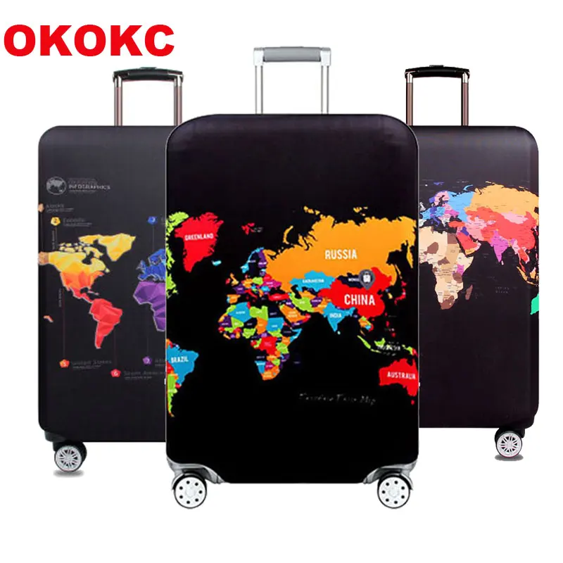 OKOKC чехол на колесиках с картой мира, чемодан, пылезащитный чехол, аксессуары для путешествий, эластичная ткань, защитный чехол для багажа, ...
OKOKC чехол на колесиках с картой мира, чемодан, пылезащитный чехол, аксессуары для путешествий, эластичная ткань, защитный чехол для багажа, ...