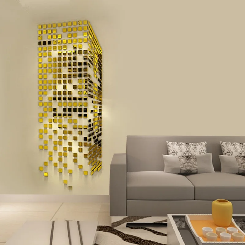 Mosaic Acrylic 3D Wall Sticker Mirror Entrance living room TV background wallpaper Wall decoration Creative mirror wall sticker
Mosaic Acrylic 3D Wall Sticker Mirror Entrance living room TV background wallpaper Wall decoration Creative mirror wall sticker