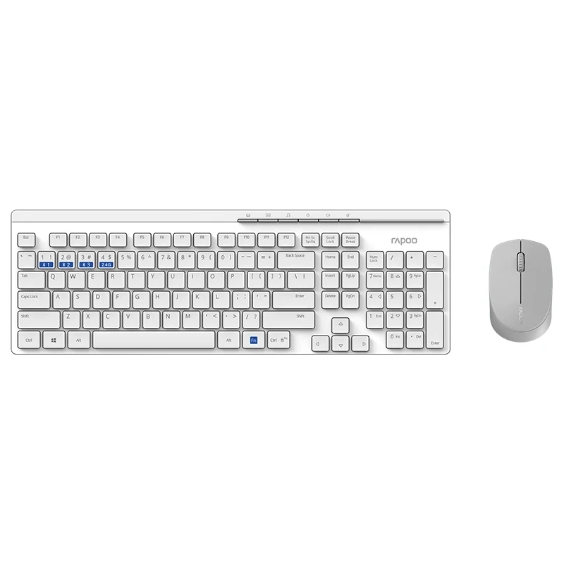 Новый Rapoo Multi-mode Бесшумная Беспроводная клавиатура мышь комбо Bluetooth 4 0/2 RF 3 0 г G