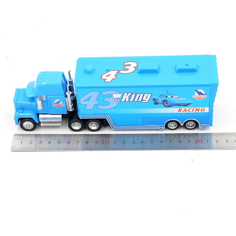 Disney Pixar Cars 2 шт. Lightning McQueen City Construction Mack Truck The King 1:55 литые под давлением