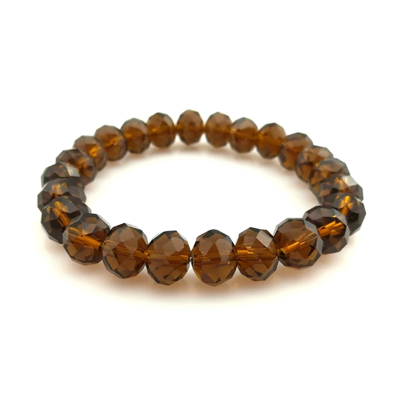 20pcs/lot Brown Color 10mm Faceted Crystal Beaded Bracelet For Women Elastic Brazalete
20pcs/lot Brown Color 10mm Faceted Crystal Beaded Bracelet For Women Elastic Brazalete