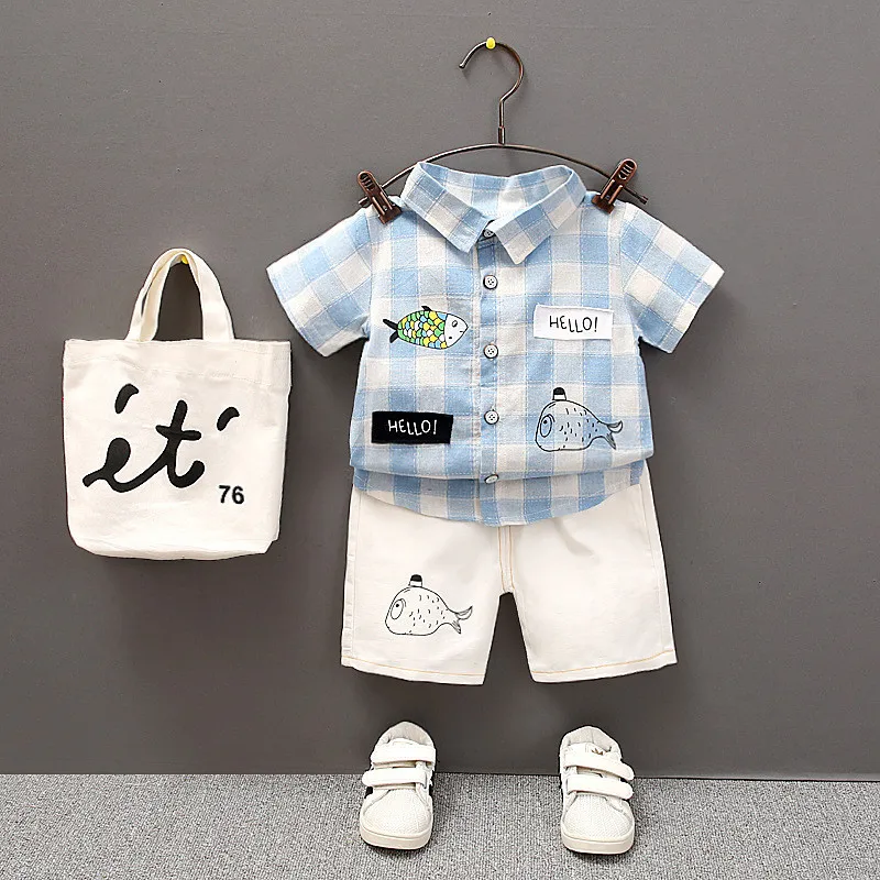 Summer Toddler Clothes Children Clothing Sets 2019 Fashion Short Sleeve Print Shirts+Short Pants 2pcs Little Boys Clothes Set
Summer Toddler Clothes Children Clothing Sets 2019 Fashion Short Sleeve Print Shirts+Short Pants 2pcs Little Boys Clothes Set