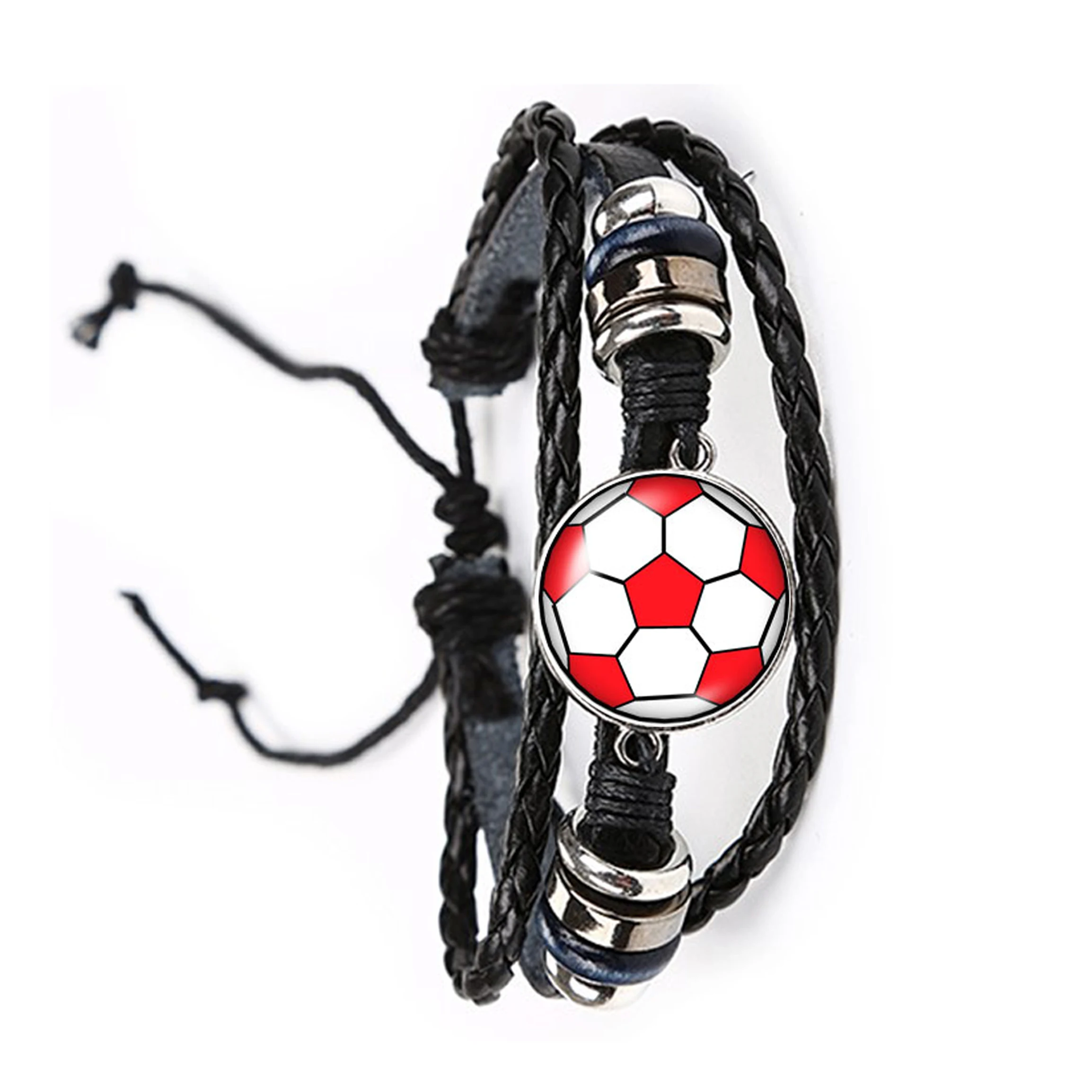 Soccer, basketball, baseball, 20mm bracelet, circular photo bracelet is the result of hand-made leather material.
Soccer, basketball, baseball, 20mm bracelet, circular photo bracelet is the result of hand-made leather material.