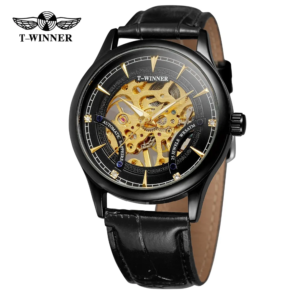 T-winner Men' Watch Of The Famous Luxury Brand Mechanical Hand Winder Fashion Skeleton Leather Strap Gift Wristwatch WRG8149M3
T-winner Men' Watch Of The Famous Luxury Brand Mechanical Hand Winder Fashion Skeleton Leather Strap Gift Wristwatch WRG8149M3