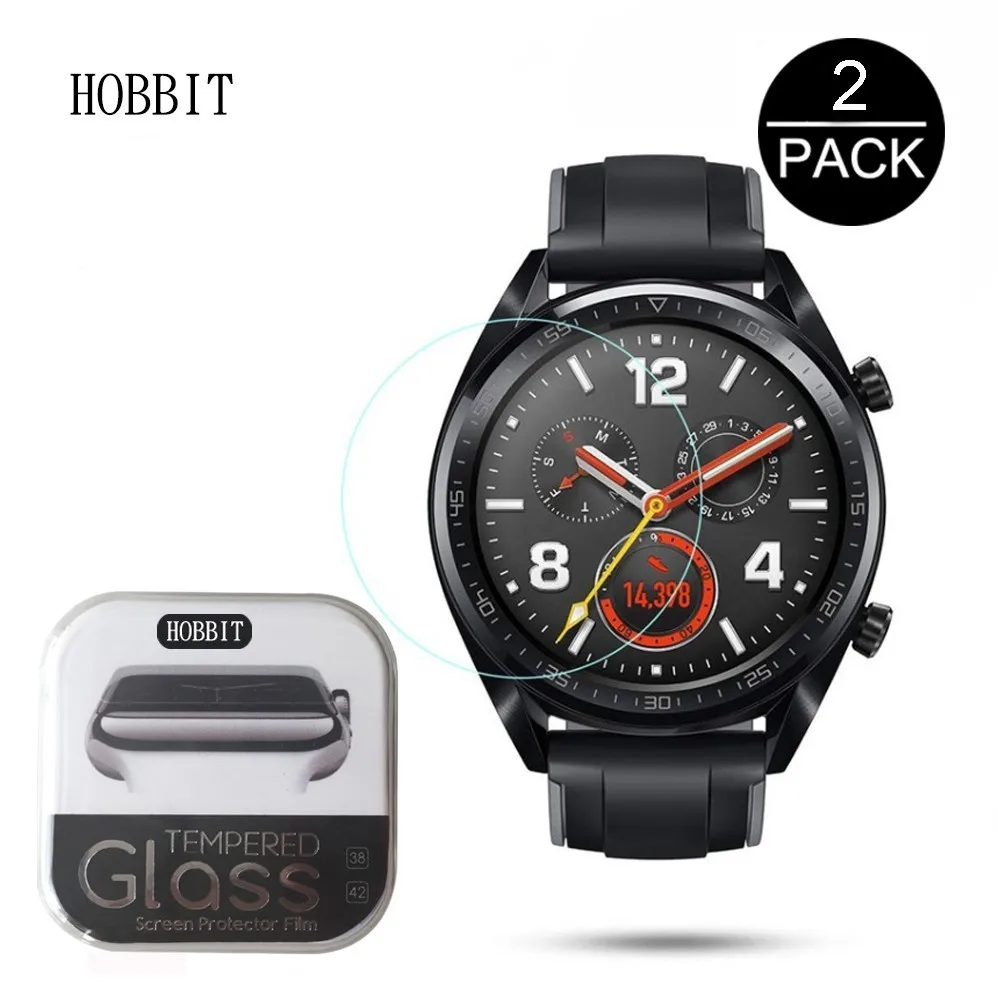2 упаковки для Huawei Watch GT закаленное стекло Защита экрана Защитная пленка 0 3 мм 2.5D