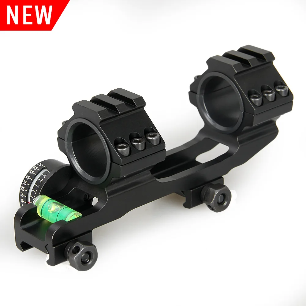 PPT Scope Parts Rifle Scope Mount Dual Ring 25.4MM Top Picatinny Rail Bubble Level Scope Mount For Outdoor Hunting PP24-0185
PPT Scope Parts Rifle Scope Mount Dual Ring 25.4MM Top Picatinny Rail Bubble Level Scope Mount For Outdoor Hunting PP24-0185