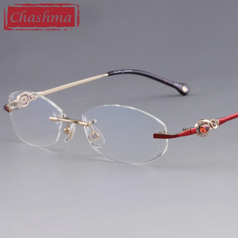 Luxuriou Eyeglass Frame with Rhinestone Women Transparent Lens Anti Blue Ray Fashion Rimless Eyewear Female Anti Reflective
Luxuriou Eyeglass Frame with Rhinestone Women Transparent Lens Anti Blue Ray Fashion Rimless Eyewear Female Anti Reflective