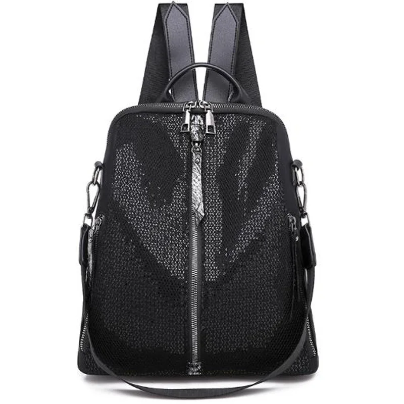 AUAU-New Korean Travel Backpack Casual Student Bag Women'S Nylon Waterproof Black Sequin Backpack Female
AUAU-New Korean Travel Backpack Casual Student Bag Women'S Nylon Waterproof Black Sequin Backpack Female