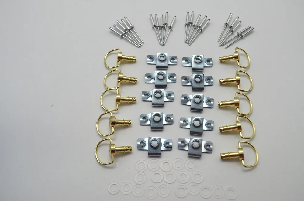 10Sets Motorcycle 17 MM Quick Release D-RING 1/4 Turn Race Fairing Fasteners Rivet
10Sets Motorcycle 17 MM Quick Release D-RING 1/4 Turn Race Fairing Fasteners Rivet