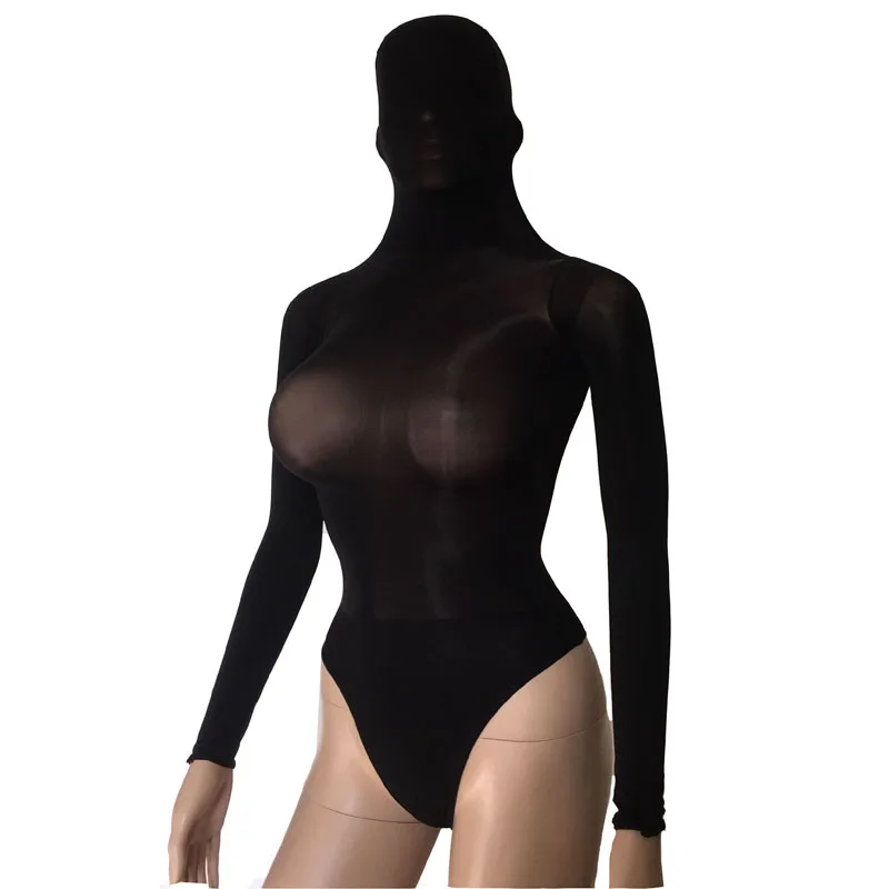Sexy Hooded Body Hose Leotard Women Teddies Lingerie Fantasy Sheer Oil Glossy Shiny Bodystockings Long Sleeve Bodysuit
Sexy Hooded Body Hose Leotard Women Teddies Lingerie Fantasy Sheer Oil Glossy Shiny Bodystockings Long Sleeve Bodysuit