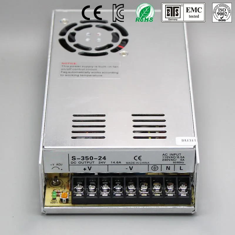 Single Output dc 5V 50A 350W Switching power supply For LED Light Strip 110V 240V AC to dc 5V SMPS With CNC Electrical Equipment
Single Output dc 5V 50A 350W Switching power supply For LED Light Strip 110V 240V AC to dc 5V SMPS With CNC Electrical Equipment