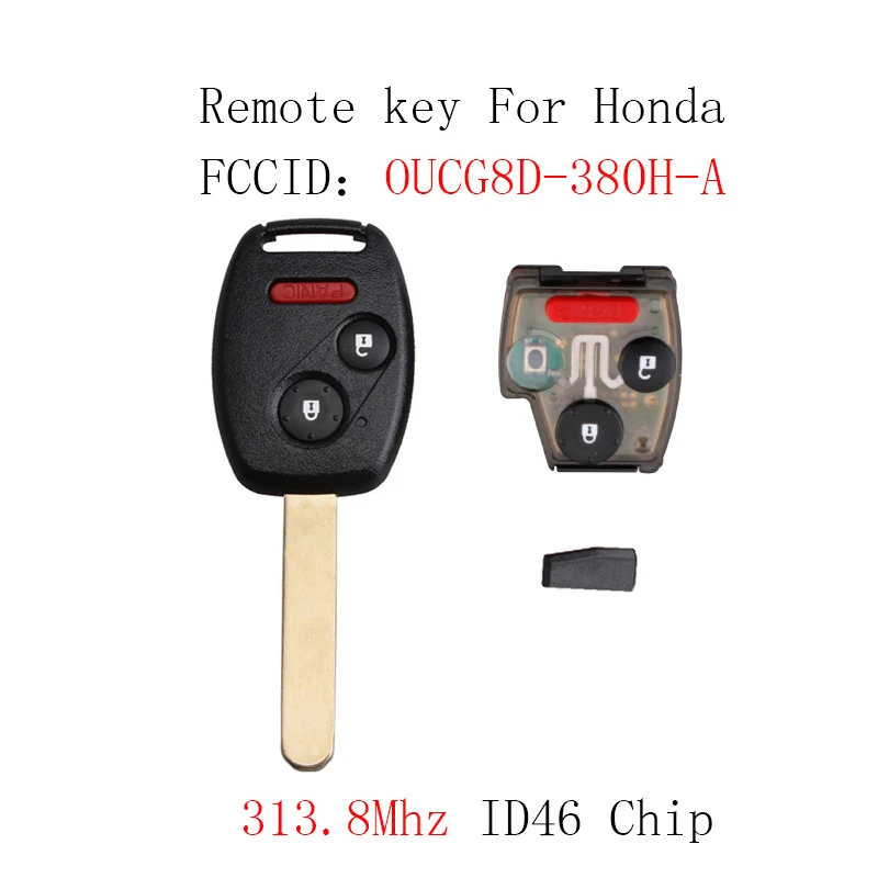 Автомобильный смарт ключ GORBIN OUCG8D 380H A для Honda Accord 2003 2004 2005 2006 2007 2 + 1 кнопки