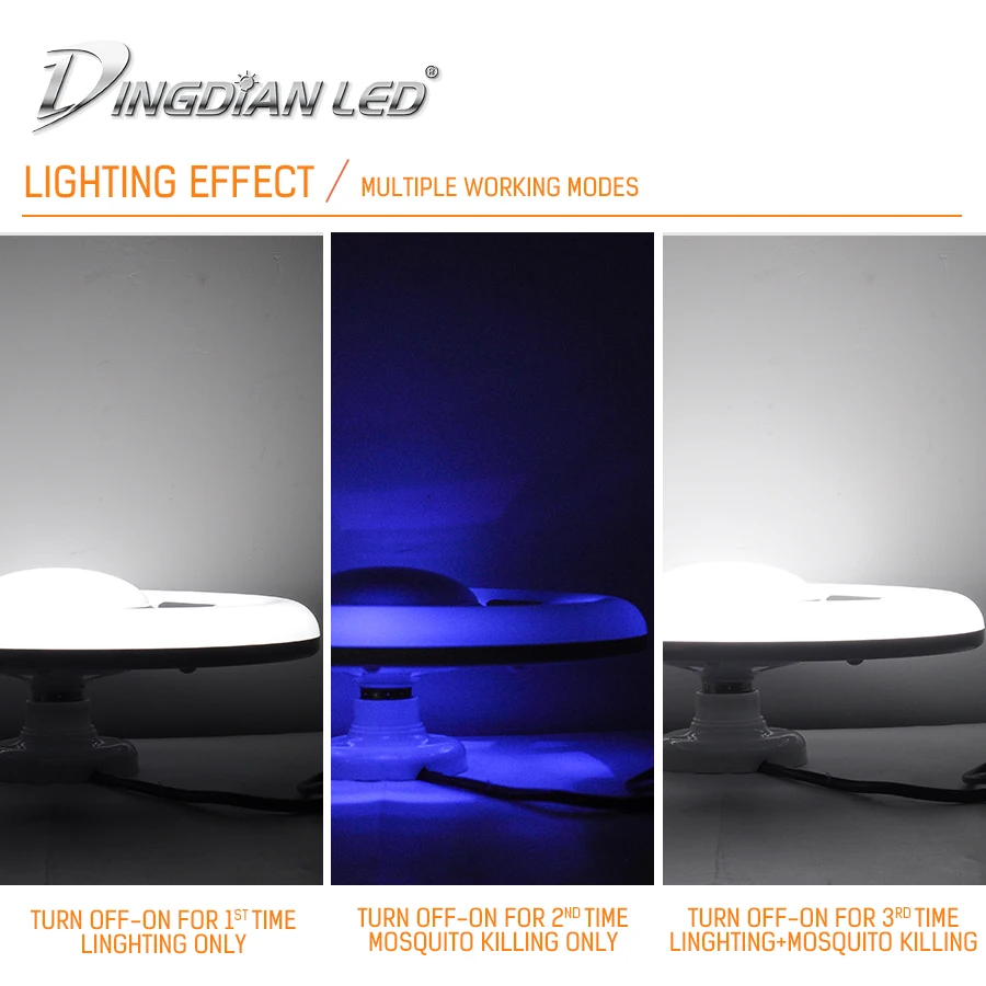 LED Mosquito Killer Lamp E27 UV Light 100-265V 3 Leves LED Bug Light Lantern Mosquito Lure Lamp 6500K for Home Garden Bedroom
LED Mosquito Killer Lamp E27 UV Light 100-265V 3 Leves LED Bug Light Lantern Mosquito Lure Lamp 6500K for Home Garden Bedroom
