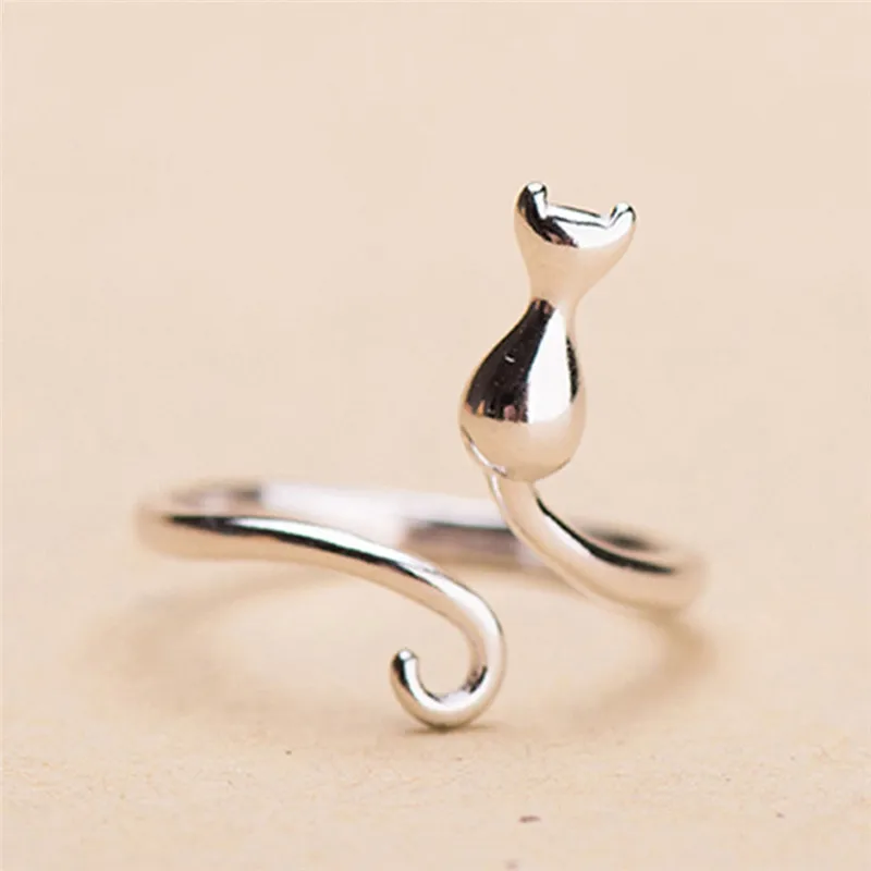 Pinksee Fashion Personality Silver Color Smooth Lucky Cat Pattern Copper Ring Simple Cute Opening Ring For Women New Gift
Pinksee Fashion Personality Silver Color Smooth Lucky Cat Pattern Copper Ring Simple Cute Opening Ring For Women New Gift