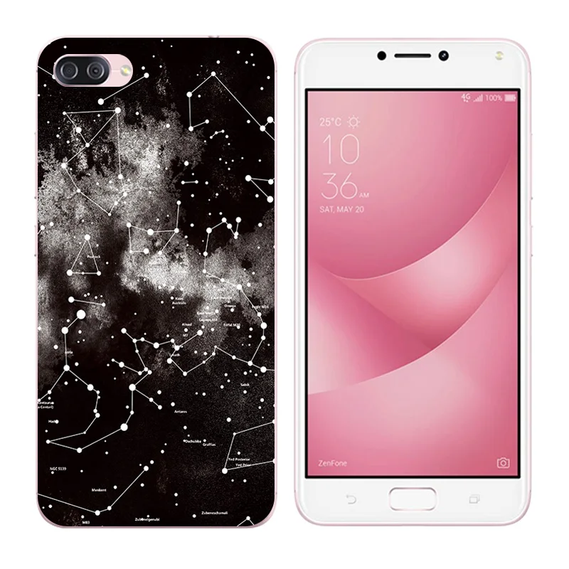 Silicone Cases For Asus Zenfone 4 Max ZC520KL 5.2" DIY Soft TPU Back Cover Hand Printing |