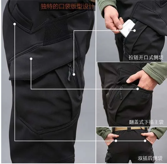 New IX9 Shark Skin Soft Shell Military Pants Men Waterproof Heat Reflection Outdoor Trousers Tactical Army Hiking Hunting pants
New IX9 Shark Skin Soft Shell Military Pants Men Waterproof Heat Reflection Outdoor Trousers Tactical Army Hiking Hunting pants
