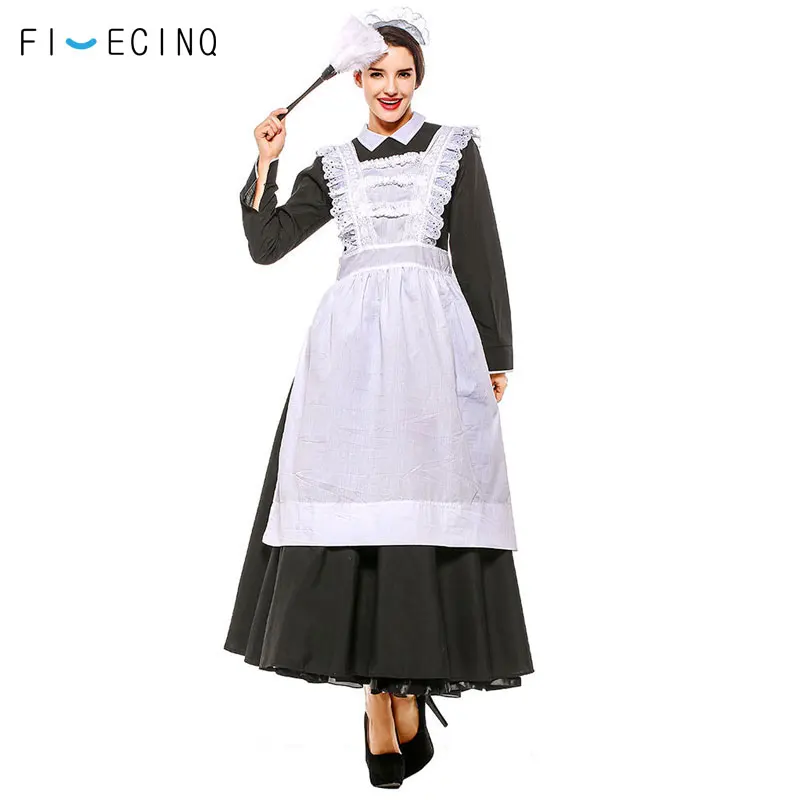 Manor Maid Costume Black White Dress Women Adult Hallween Carnival Party Fancy Europe Retro Role Play Family School Performance
Manor Maid Costume Black White Dress Women Adult Hallween Carnival Party Fancy Europe Retro Role Play Family School Performance