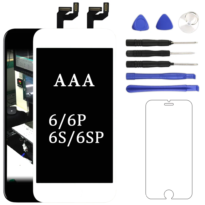 AAA для iphone 6 LCD с сенсорным экраном дигитайзер мобильный телефон Pantalla 6S Plus дисплей