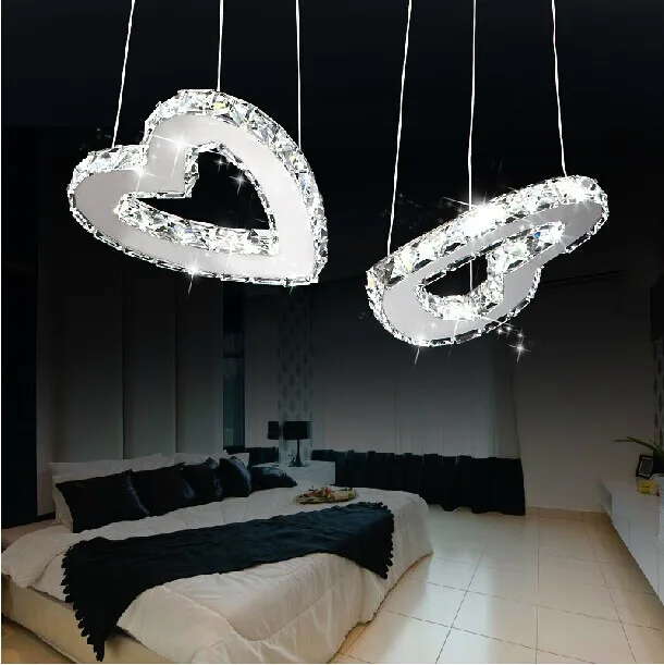 LED 2 Fash k9 Crystal fashion Pendant Light contracted romantic heart-shaped Dining-room lamp bedroom Pendant Lamp 110-220V
LED 2 Fash k9 Crystal fashion Pendant Light contracted romantic heart-shaped Dining-room lamp bedroom Pendant Lamp 110-220V
