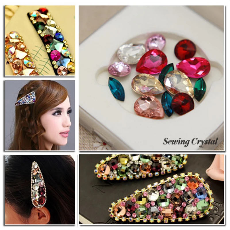 Horse Eye Shape Sewing Crystal Stone Mix colors crystal buttons Sew onrhinestone crystal 3d stones for Wedding Dresses Decarate
Horse Eye Shape Sewing Crystal Stone Mix colors crystal buttons Sew onrhinestone crystal 3d stones for Wedding Dresses Decarate