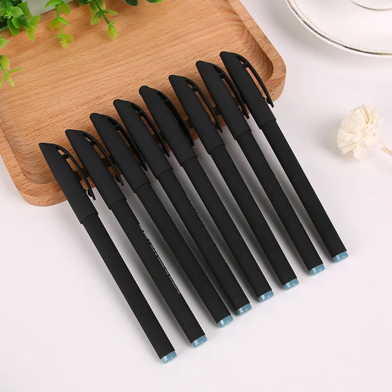 10Pcs/Lot Plastic Gel Pen 0.5mm Black Ink Pens Escolar Papelaria Office Material School Supplies Waterborne Commercial Pen Gift
10Pcs/Lot Plastic Gel Pen 0.5mm Black Ink Pens Escolar Papelaria Office Material School Supplies Waterborne Commercial Pen Gift