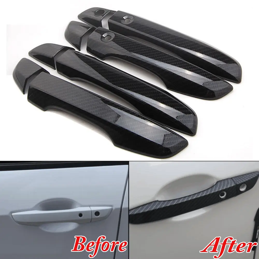 4x Car Interior Mouldings ABS Carbon Fiber Style Outside Door Handle Decal Cover BEZEL For RHD Honda Civic 2016 2017 Car Styling
4x Car Interior Mouldings ABS Carbon Fiber Style Outside Door Handle Decal Cover BEZEL For RHD Honda Civic 2016 2017 Car Styling