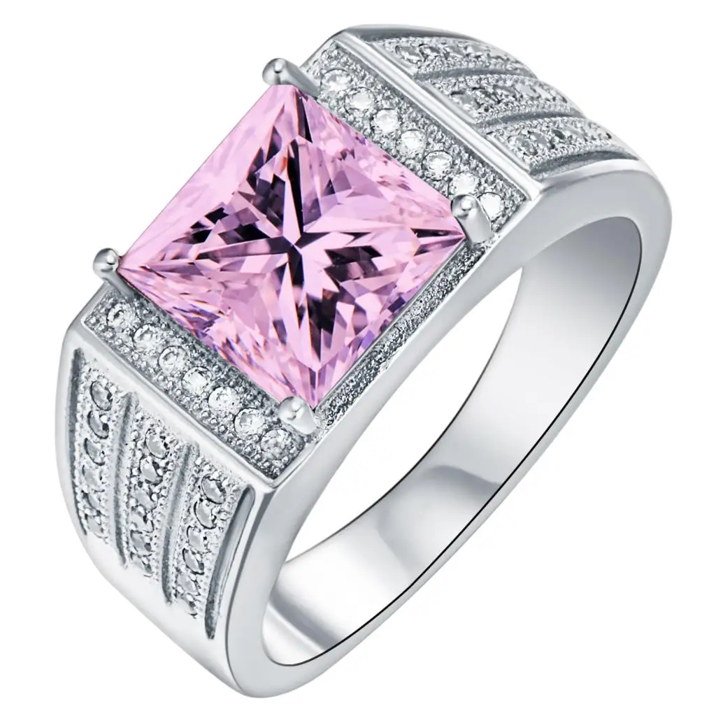 Hainon Hot Luxury Silver Color Pink Red CZ Crystal Women Rings Fashion Square Zircon Wedding Engagement Rings Finger Jewelry
Hainon Hot Luxury Silver Color Pink Red CZ Crystal Women Rings Fashion Square Zircon Wedding Engagement Rings Finger Jewelry