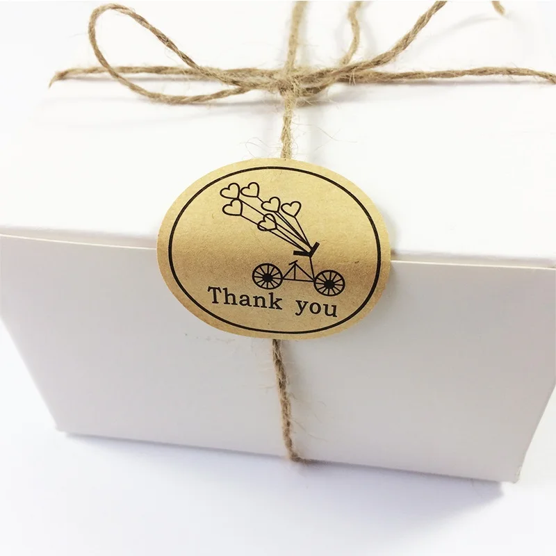 100pcs/lot Round Kraft Paper Seal Sticker Romantic Bicycle Heart Holiday Thank You Stickers packaging label Material Supplies
100pcs/lot Round Kraft Paper Seal Sticker Romantic Bicycle Heart Holiday Thank You Stickers packaging label Material Supplies