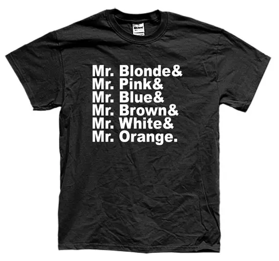 RESERVOIR DOGS NAMES t-shirt short sleeve many colors unisex More Size and Colors-A890
RESERVOIR DOGS NAMES t-shirt short sleeve many colors unisex More Size and Colors-A890