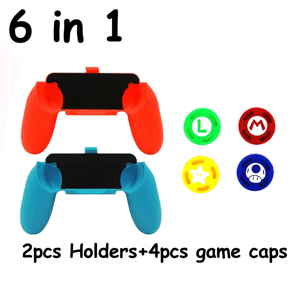 2pcs Gamepad Grip Handle Joypad Stand Holder for Nintend Switch Left Right Joy-Con Joycon NS Game Controller with 2 stick Caps
2pcs Gamepad Grip Handle Joypad Stand Holder for Nintend Switch Left Right Joy-Con Joycon NS Game Controller with 2 stick Caps