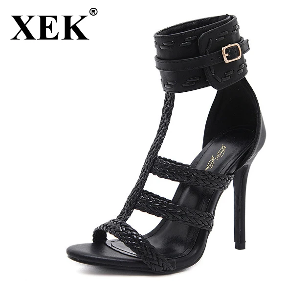 XEK Sexy PU Women Sandals Thin High Heels 11 CM Gladiator Bandage Cross Tied Fashion Summer Party Femme Shoes WFQ14
XEK Sexy PU Women Sandals Thin High Heels 11 CM Gladiator Bandage Cross Tied Fashion Summer Party Femme Shoes WFQ14
