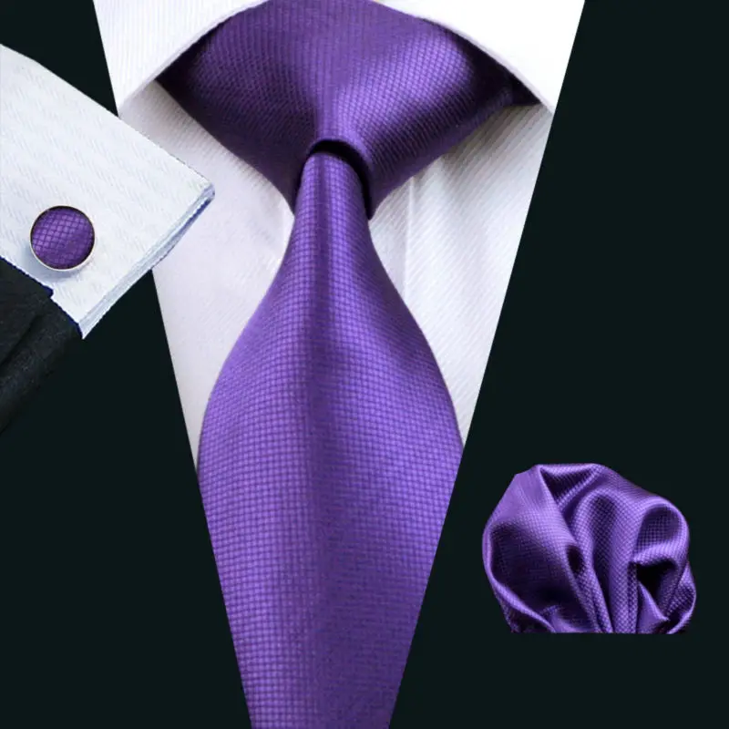 LS-281 Hot Men`s Tie Purple Solid 100% Silk Jacquard Woven Gravata Tie Hanky Cufflink Set For Men Formal Wedding Party Business
LS-281 Hot Men`s Tie Purple Solid 100% Silk Jacquard Woven Gravata Tie Hanky Cufflink Set For Men Formal Wedding Party Business