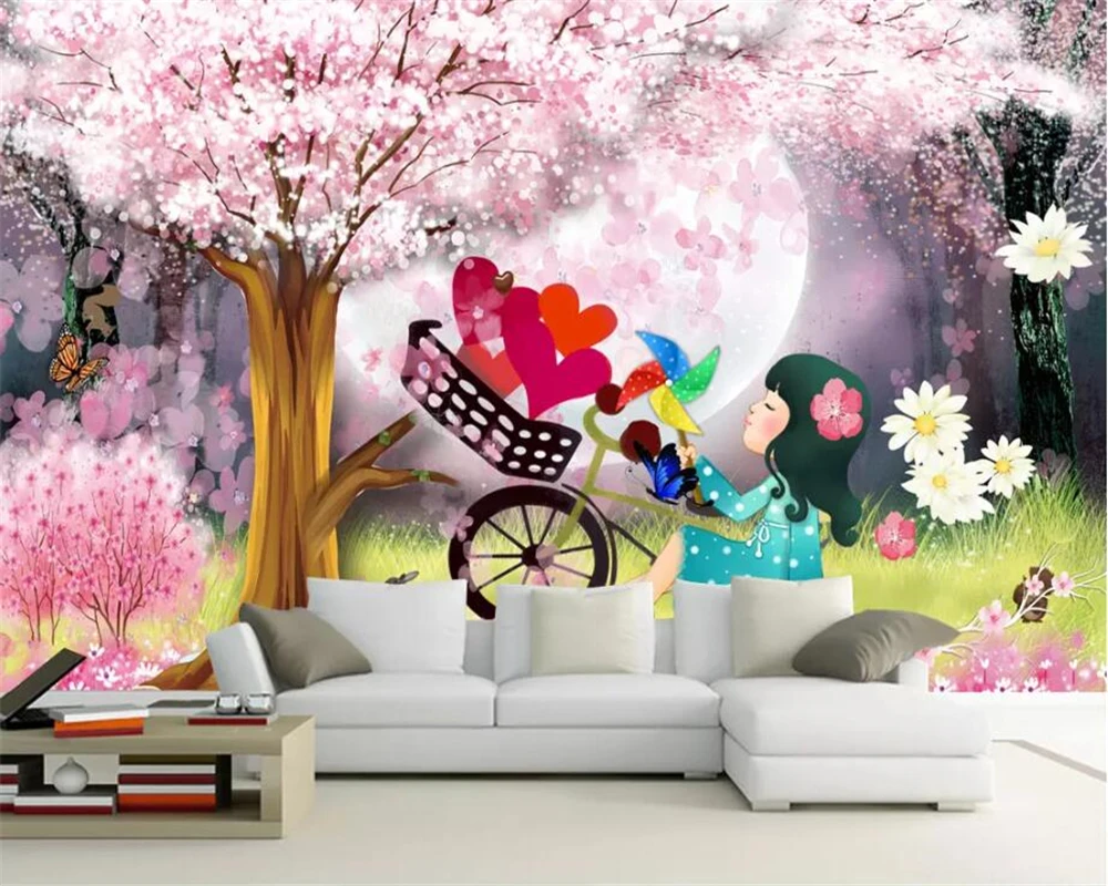 beibehang Custom wallpaper 3D mural high-end dream children's room romantic children's room kids room background wall painting
beibehang Custom wallpaper 3D mural high-end dream children's room romantic children's room kids room background wall painting