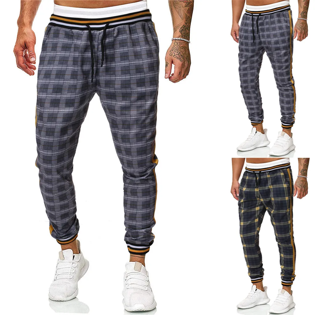 2019 summer New Fashion plaid pocket sports Thin Trousers Sweat Men's Sweatpants Z722
2019 summer New Fashion plaid pocket sports Thin Trousers Sweat Men's Sweatpants Z722