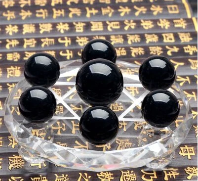 Natural crystal ball fortune Obsidian dipper array size office home furnishing articles
Natural crystal ball fortune Obsidian dipper array size office home furnishing articles
