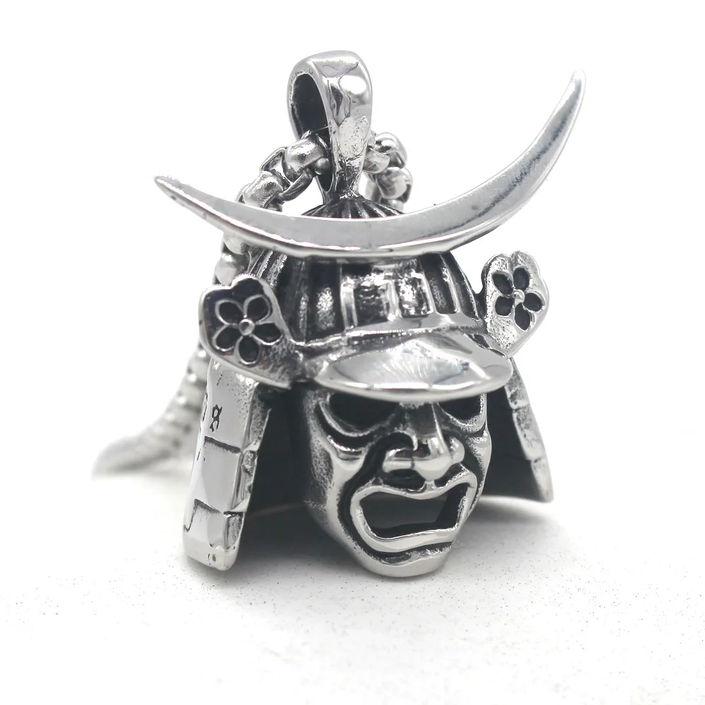 Japanese Samurai Armor Face Mark Pendant 316L Stainless Steel Mens Biker Rocker Punk Style D205 Steel Necklace 24inch
Japanese Samurai Armor Face Mark Pendant 316L Stainless Steel Mens Biker Rocker Punk Style D205 Steel Necklace 24inch