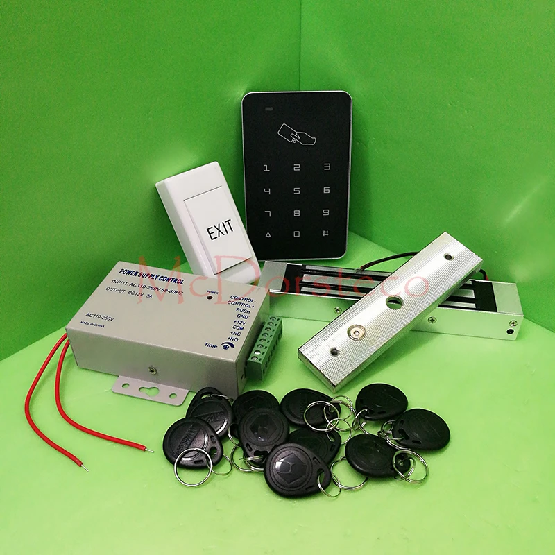 Бесплатная доставка DIY Rfid комплект контроля доступа к двери с электрическим