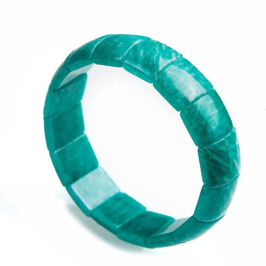 Genuine Natural Green Amazonite Gem Stone Rectangle Beads Jewelry Fashion Charm Femme Women Stretch Bracelet
Genuine Natural Green Amazonite Gem Stone Rectangle Beads Jewelry Fashion Charm Femme Women Stretch Bracelet