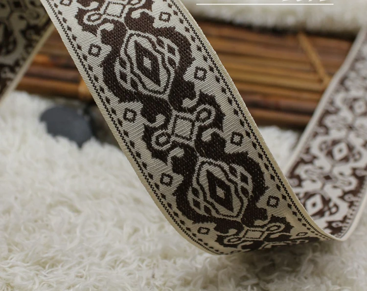 Изысканная ретро-лента из искусственного рога/4 дюйма 30 мм 10 ярдов, жаккардовая лента с национальной вышивкой, «сделай сам», аксессуары для р... 
Изысканная ретро-лента из искусственного рога/4 дюйма 30 мм 10 ярдов, жаккардовая лента с национальной вышивкой, «сделай сам», аксессуары для р...