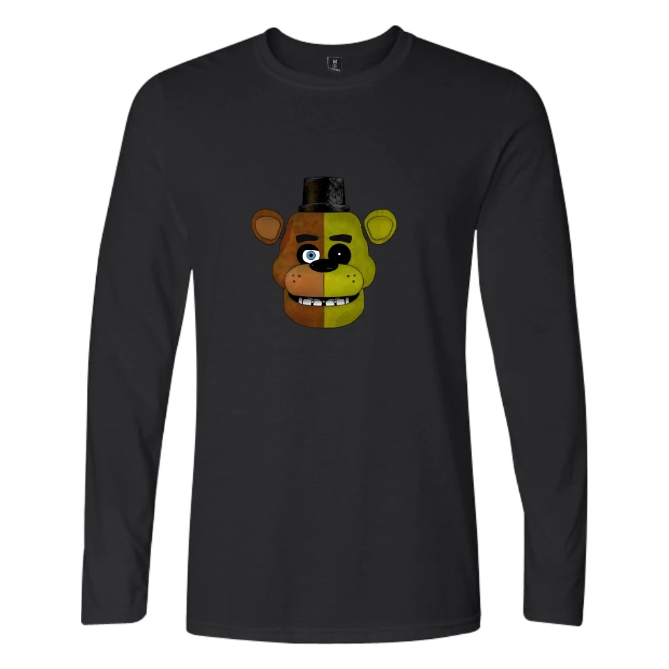 Футболки Fnaf five nights at freddy camisetas летняя мужская футболка fnaf одежда для мальчиков с