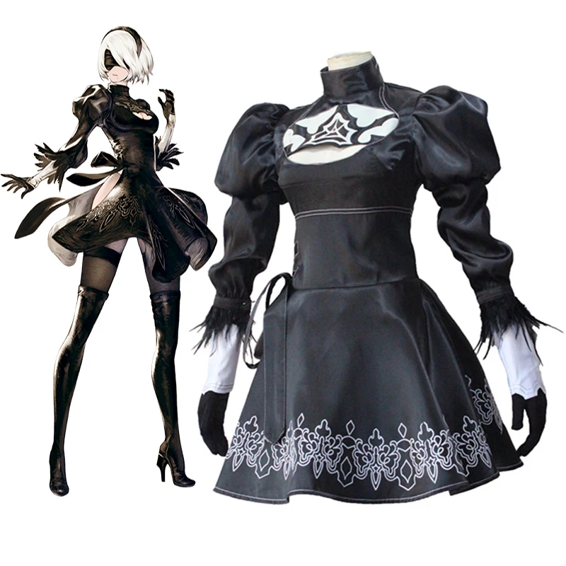 Костюм для косплея из игры ниус: Automata YoRHa 2 Gou B Gata, костюм для косплея Хэллоуина, Женский костюм для косплея аниме 2B
Костюм для косплея из игры ниус: Automata YoRHa 2 Gou B Gata, костюм для косплея Хэллоуина, Женский костюм для косплея аниме 2B