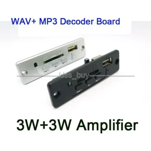 DC 3,7 в-5 в стерео 3 Вт + 3 Вт усилитель WAV + MP3 плеер декодер плата USB SD/карта
DC 3,7 в-5 в стерео 3 Вт + 3 Вт усилитель WAV + MP3 плеер декодер плата USB SD/карта