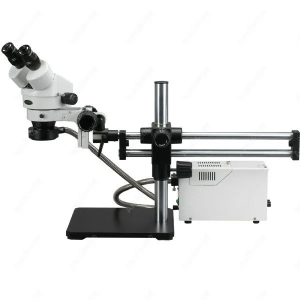 Binocular Stereo Microscope--AmScope Supplies 3.5-90X Binocular Stereo Microscope w Fiber Light + Ball Bearing Stand
Binocular Stereo Microscope--AmScope Supplies 3.5-90X Binocular Stereo Microscope w Fiber Light + Ball Bearing Stand
