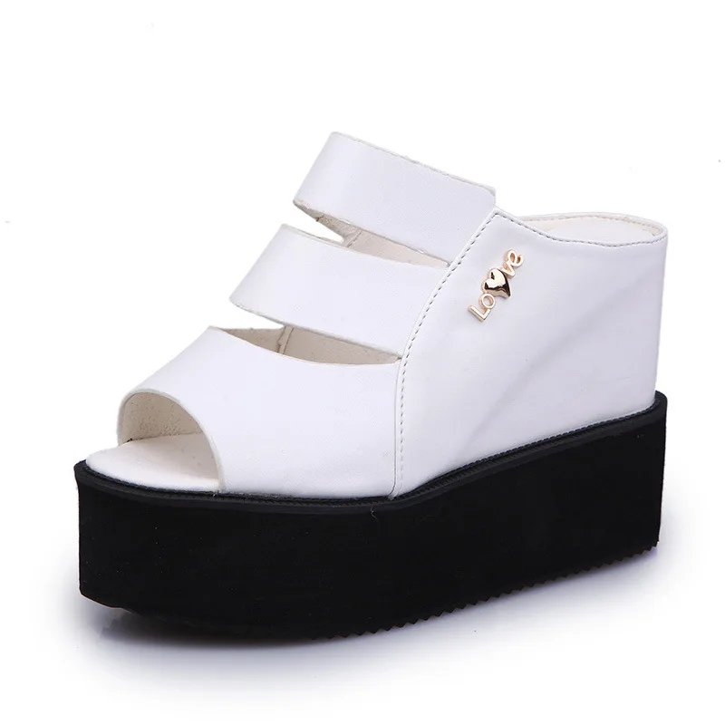 2019 Summer Women Slippers Muffins Bottom Thick-soled Fish Mouth Platform Sandals Wedge Shoes Woman Outdoor High Heels Slippers
2019 Summer Women Slippers Muffins Bottom Thick-soled Fish Mouth Platform Sandals Wedge Shoes Woman Outdoor High Heels Slippers