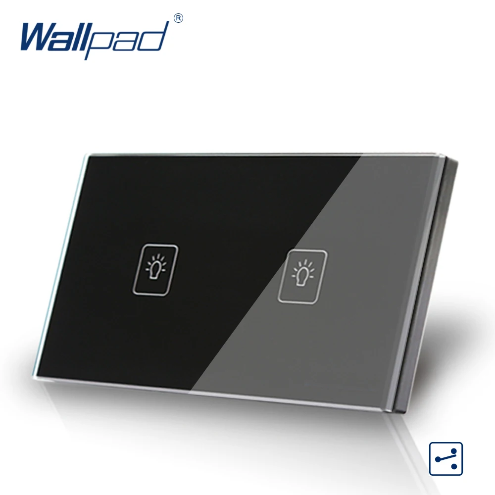 2 Gang 2 Way 3 Way Black AU US Standard 118*72mm Wallpad Crystal Glass Two Way Control Touch Switch, Free Shipping
2 Gang 2 Way 3 Way Black AU US Standard 118*72mm Wallpad Crystal Glass Two Way Control Touch Switch, Free Shipping